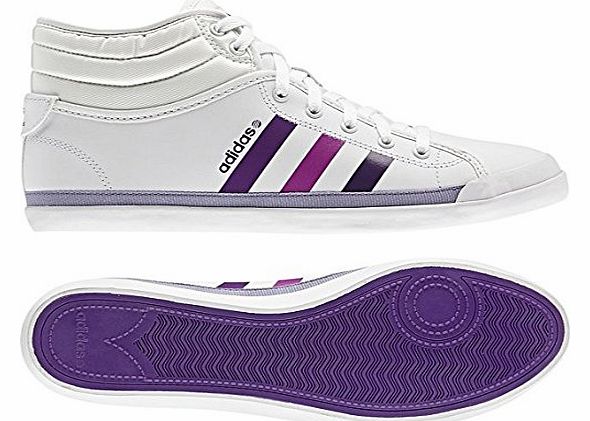  Womens Neo EZ QT MID W Womens Trainers Fashion Ladies Casual Shoes White/Purple UK 3.5 4 4.5 5 5.5 6 6.5 7 7.5 NEW G52867 (UK4 / EU36 2/3)