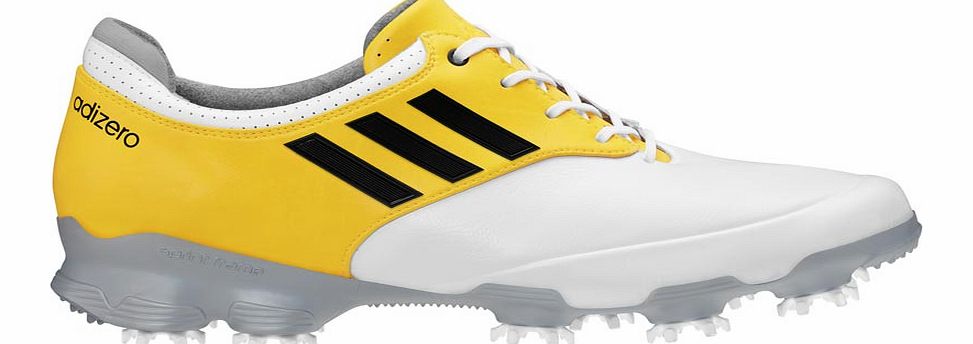 adiZERO Tour Golf Shoes White/Silver/Yellow