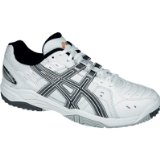 ASICS Advantage 2 OC Mens Tennis Shoes , UK9, WHITE/BLACK/GOLD