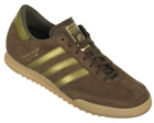 Beckenbauer Brown/Gold Suede Trainers