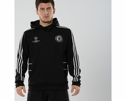 Chelsea UCL Training Hooded Sweatshirt Black