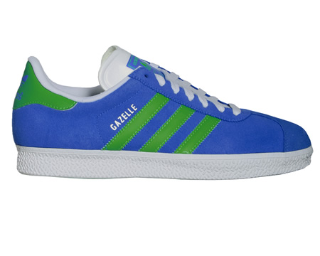 Gazelle 2 Blue/Green Suede Trainers