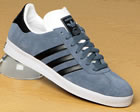 Gazelle 2 Blue Grey/Black Suede Trainers