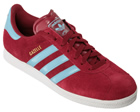 Gazelle 2 Claret/Blue Suede Trainers