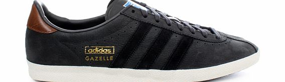 Gazelle OG Black Leather Trainers