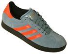 Gazelle Skate Grey/Orange Suede Trainers