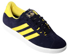 Gazelle Skate Indigo/Yellow Suede Trainers