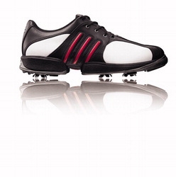 Adidas Tour Traxion Golf Shoe White/Black/Red