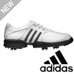 Adidas Tour Traxion Golf Shoe White/White/Black