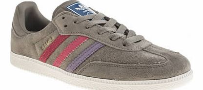 kids adidas grey adi samba girls youth