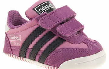 kids adidas pink & black dragon crib girls