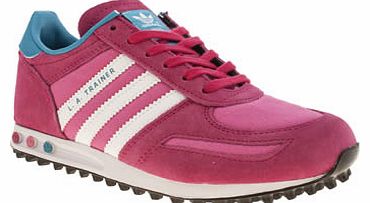 kids adidas pink la trainer girls youth