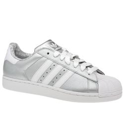 Male Superstar Ii Adicolor Leather Upper in Silver