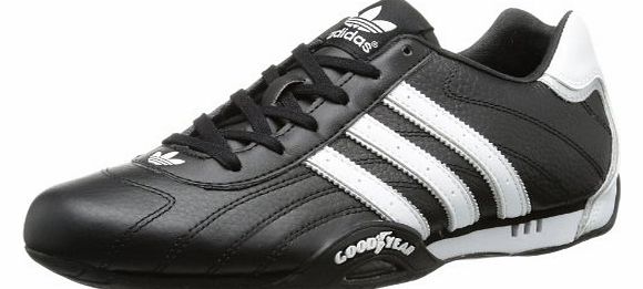 Originals Mens Adi Racer Low-2 Trainers G16082 Black/White/Metallic Silver 10 UK, 44.5 EU