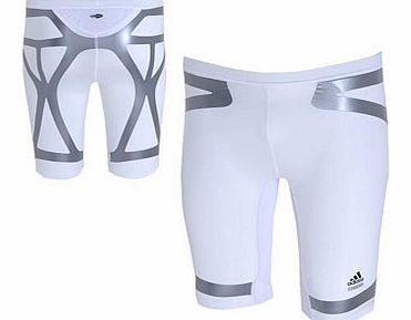  Techfit Powerweb Shorts White/Silver