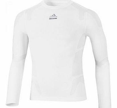  TECHFIT Seemless Compression LS Baselayer White