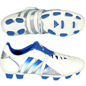 Adidas Predator Pulse II TRX Firm Ground - White/Blue/Silver.