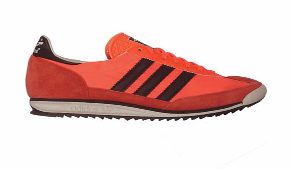 SL72 Orange/Black Material Trainers