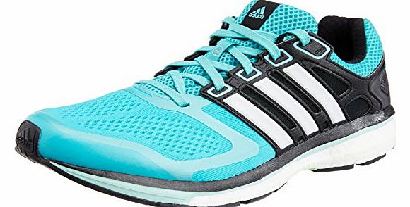 adidas Supernova Glide Boost Ladies Running Shoes, Black/Blue, UK5