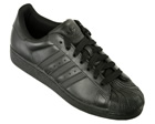 Superstar II Black Leather Trainers