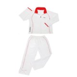 TECNIFIBRE Junior Girls Tour Tracksuit, WHITE/RED, 8-10