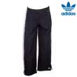 Womens 3 Stripe Authentic Woven Pant - Black/White