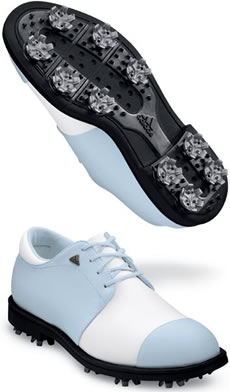 Womens Cushionlite Cap Toe White/Spray Golf Shoe