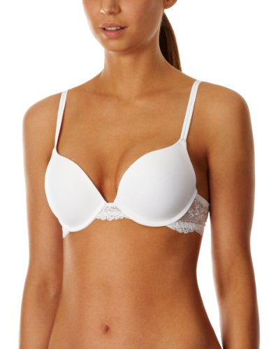 Single Boost Lace Push-Up Womens Bra White 36D