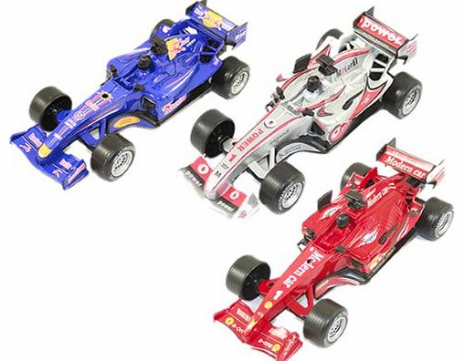 Formula 1 Racing Car 16Cm With Sounds - Set Of 3