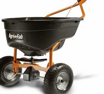 Agri-Fab AG45-0462 130lb Push Type Broadcast Smart Spreader - Black/ Orange