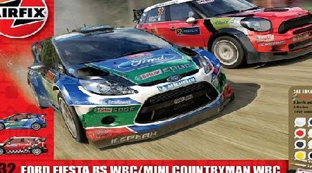 1:32 Ford Fiesta WRC and Mini Countryman WRC Gift Model Set