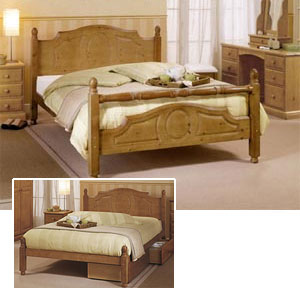 The Newark- 4FT 6 Double Wooden Bedstead