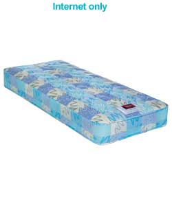 Tiny Tots Anti Dust Mite 2ft 6in Mattress - Blue