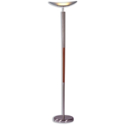 Halogen Floor Lamp Wood and Metal Ref ELYS