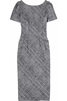 Metallic tweed dress