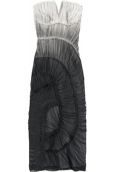 Ombre chiffon dress