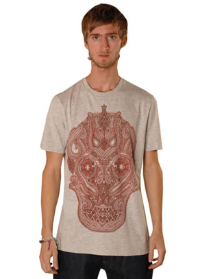 Skull print t-shirt