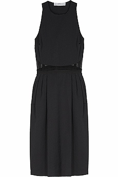 Mesh panel dress