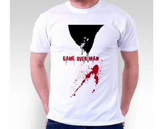 Game Over White T-Shirt X-Large ZT Xmas