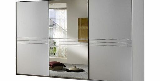 Medina 3 Door Sliding 1 Mirror Wardrobe