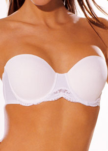 Chantilly strapless bra