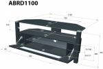 Ambri Series TV Stand ABRD1100BLK