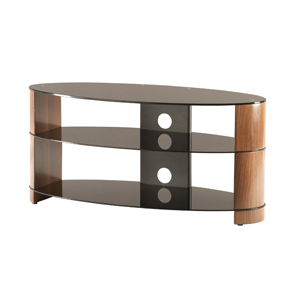 ARC800 3-W Arc Walnut LED LCD TV Stand