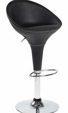 Osaka Recycled Leather Chrome Bar Stool