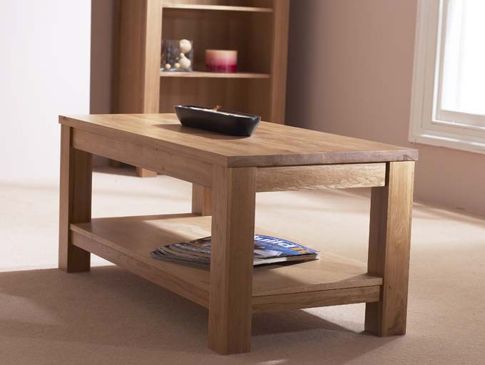 Contemporary Oak Coffee Table