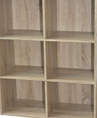 Alsapan Compo 3 x 2 Cube Unit with Melamine, 91 x 61.5 x 29.5 cm, Oak Finish