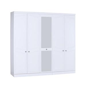 Aspen 5 door wardrobe with central