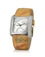 Alviero Martini 1a Prima Classe - Ladies`Swarovski Stone Geo Strap Dress Watch