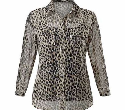 Ambria Leopard Print Blouse