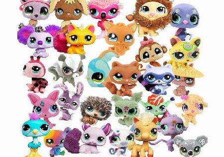 Pack of 5 PCS Littlest Pet Shop Figures Random Styles